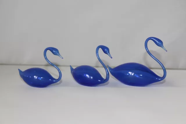 Vintage Delicate Blown Glass Swan Figurines Hollow – Bimini Lauscha