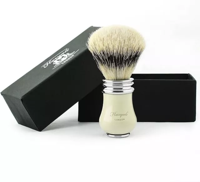 Super Badger Shaving Brush High Quality Bristles Tuxedo Knot  Men´s Grooming