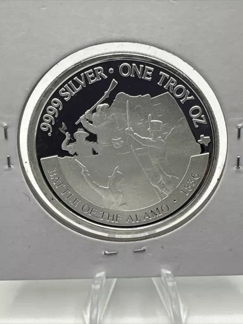 2021 1 oz 999 Fine Silver Texas Precious Metals Battle of the Alamo 1836