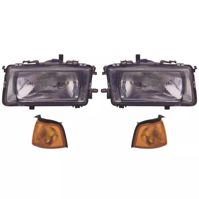 Halogen Scheinwerfer Set für Audi 80 89 89Q 8A B3 06.86-10.91 Blinker