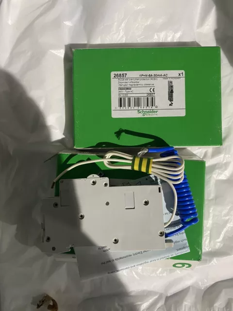 Schneider RCBO 6 Amp 30mA Type C 6A C60H Multi9 C60HC6R30 Merlin Gerin 26857