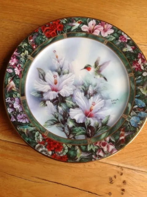 Lena Lui Ruby Throated Hummingbird Plate