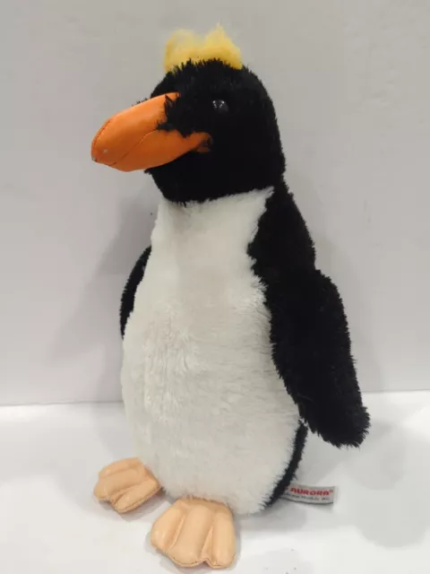 Aurora Emperor Penguin Standing Plush Stuffed Animal Realistic Classroom