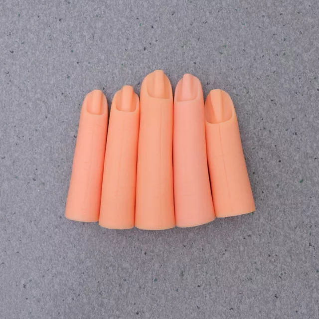 False Finger Silicone Nail Painting Practice for Manicure Training-