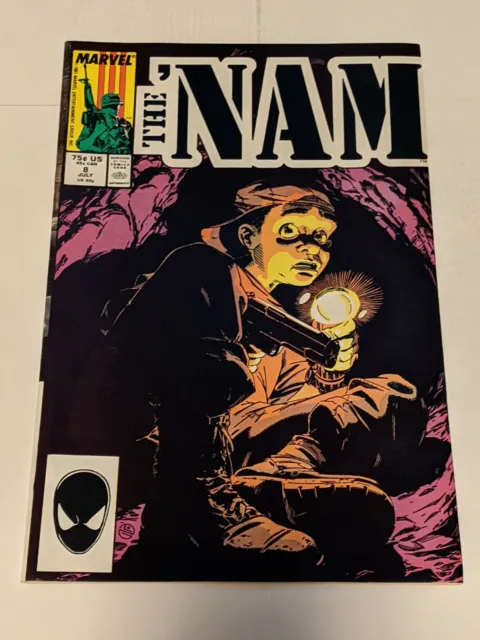 The Nam #8 July 1987 Marvel Comics 1st App Fudd Verzyl Tunnel Rat