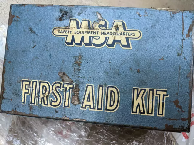 M.S.A. Mine Safety Appliances Vintage First Aid kit