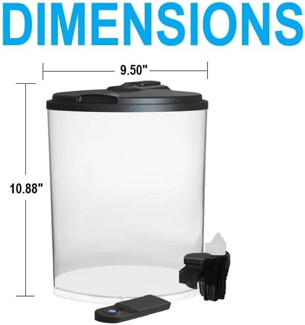 Koller Products AquaView 2-Gallon Plastic 360 Aquarium with Power Filter & LED L 3