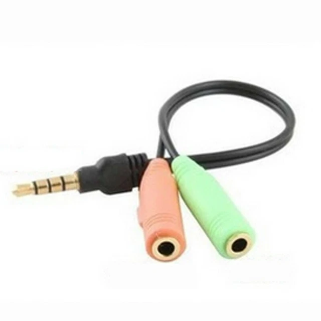 Audio Jack Câble Adaptateur Combo 3.5mm Mâle 4 Pôle Pour Femelle Pratique Neuf