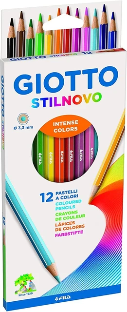 Giotto Supermina Set de 50 Crayons de Couleur avec Taille-Crayon et Gomme (237500) au meilleur prix sur
