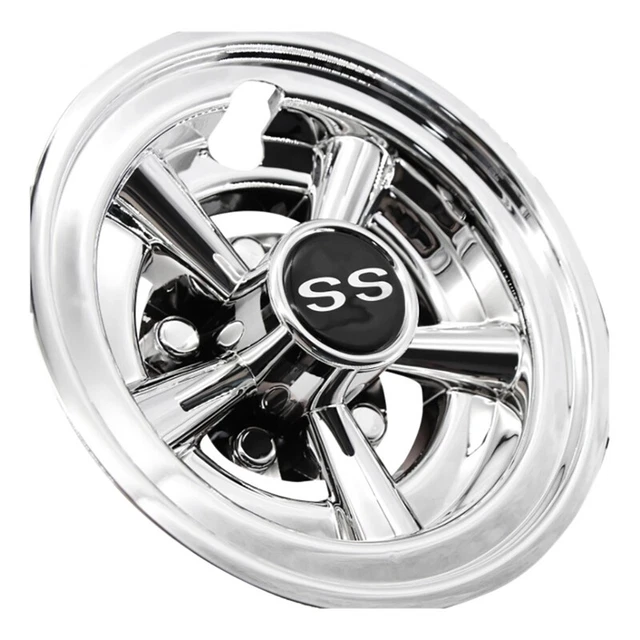 1Pcs 8Inch Cart Wheel Covers, 5 Spoke Hub for Carts for Club Car, EZC5