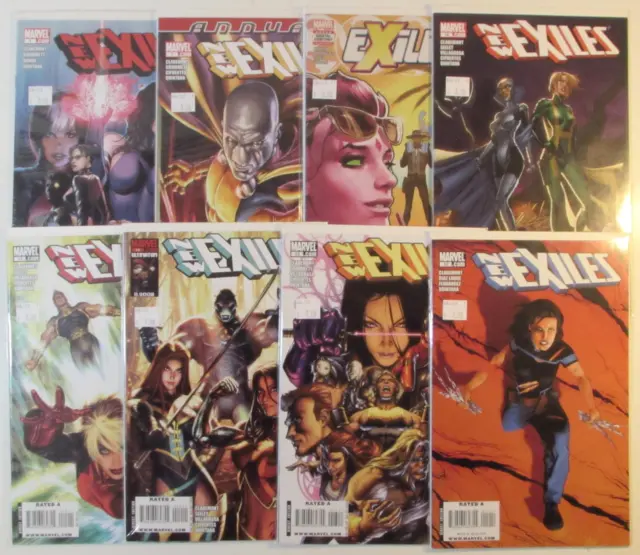 Exiles Lot of 8 #12,New 1,12,13,14,15,16,Annual 1 Marvel 2008 Comic Books