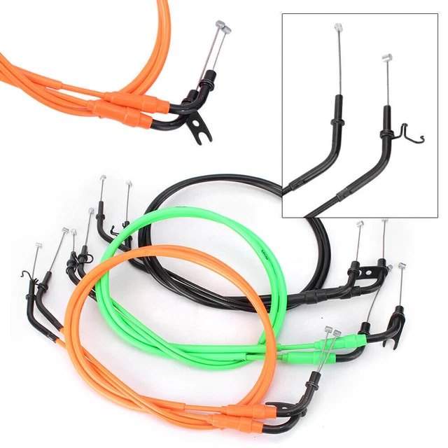 2x Throttle Cable Accelerator Wire Line Motorcycle Fit Kawasaki Z1000 2011-2013