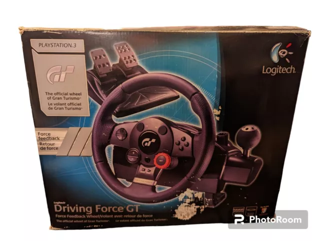 LOGITECH DRIVING FORCE Pro GT E-UJ11 Steering Wheel Shifter & Pedals PC PS2  PS3 $65.00 - PicClick