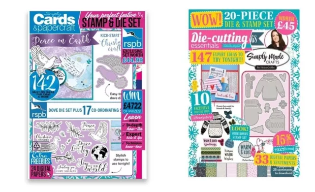 Die Cutting Essentials Magazine 84 + Simply Cards & Papercraft Magazine 224 NEW