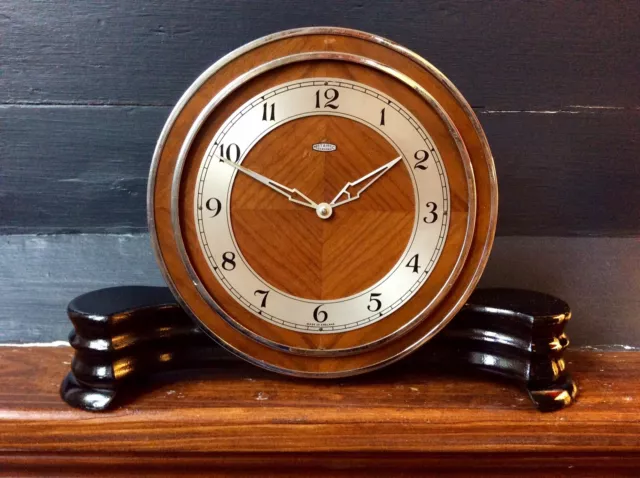 Vintage METAMEC Electric Mantel Clock,ART DECO,Modernist Mid Century Bauhaus,Old