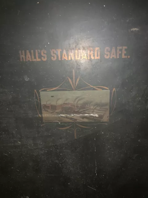 Antique Hall Company Money Safe in 1886 Grain Company Office.  Made between 1900