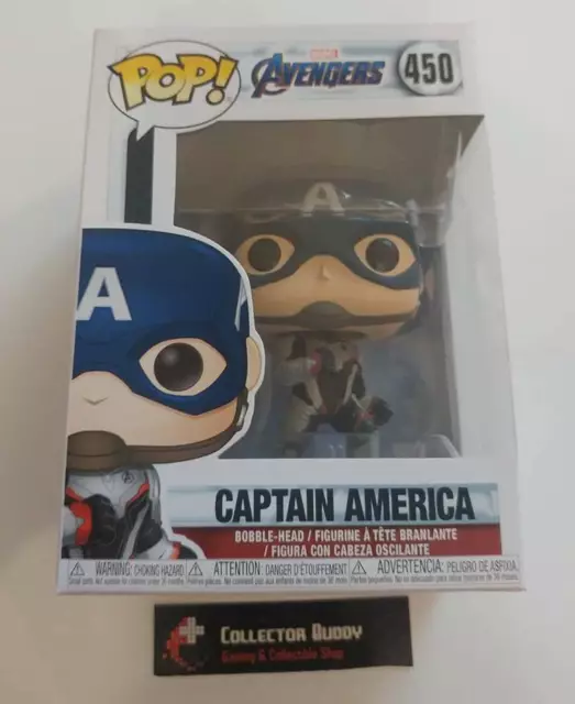 Funko Pop! Marvel 450 Avengers Endgame Captain America Pop Vinyl Figure FU36661