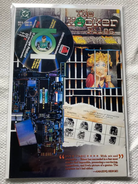 The Hacker Files #6 1993 VF+NM DC Comics Shiner/Sutton/Buckingham Bag & Bd
