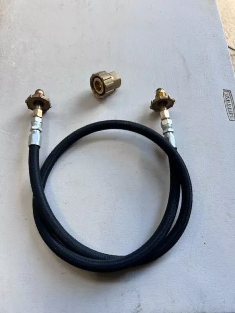 LPG transfer/decant 1m hose POL to POL with ACME (car fill point adaptor)