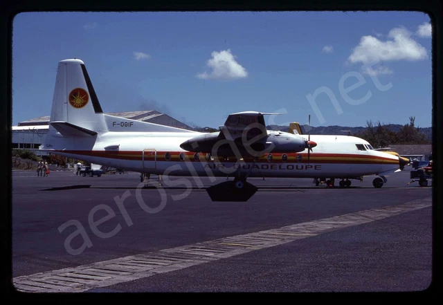 Air Guadeloupe Fokker F27 F-OGIF Apr 79 Kodachrome Aircraft Slide/Dia