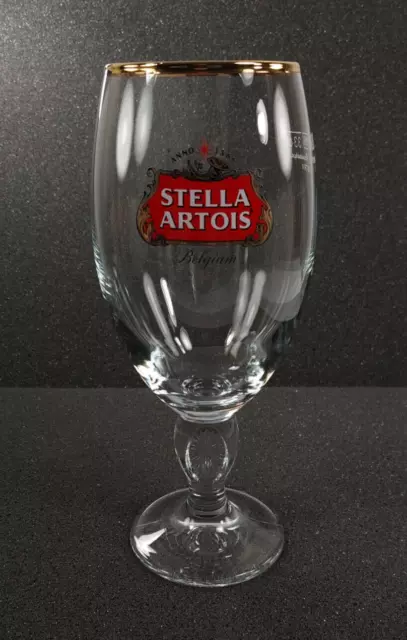 Stella Artois Belgium Gold Rim Chalice Beer Glass 33 cl