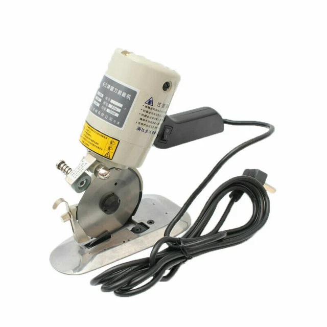 220V  Blade Electric Round Knife Fabric Cloth Cutter Cutting Machine 90mm