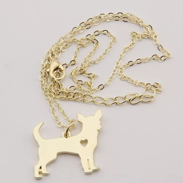 Colgante Perro, Oro Amarillo Laminado 18Kt, Collar