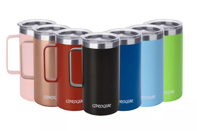 40 oz Stainless Steel Large Coffee Mug Double Wall Insulated Beer Tumbler w/ Lid