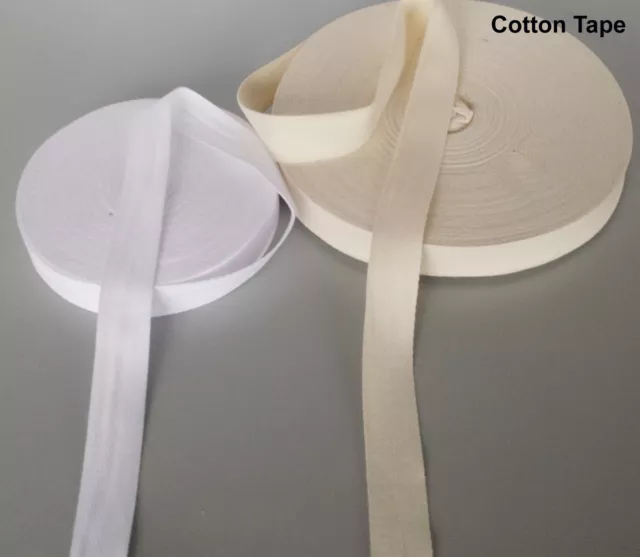 6MM Large Blanc / Naturel Sangle Coton Tablier à Chevrons Fabrication de Robe