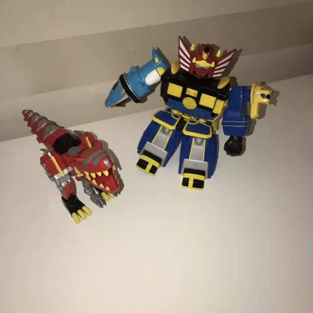 mega bloks power Rangers Megazord & Dino. ( Missing Small Characters And Weapon