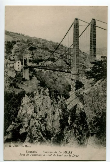 CPA 38 Isère Environs de la Mure Pont de Ponsonnas