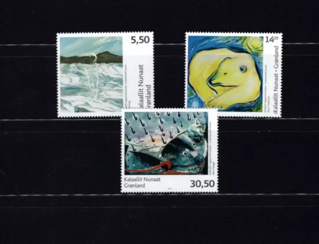 Greenland 515-17 Art Contemporary 2008 VF Mint NH MNH Complete Set A9LC