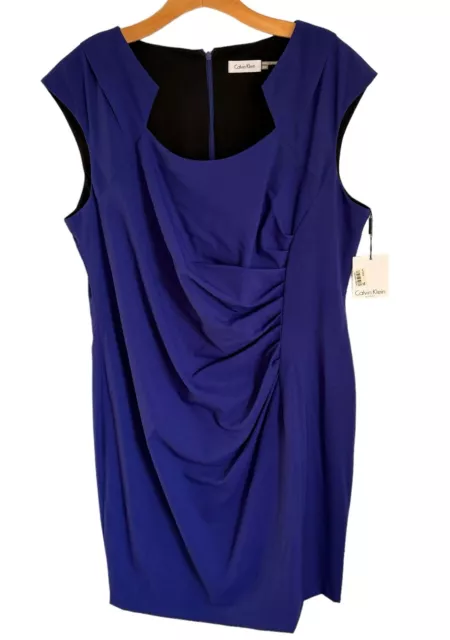 Calvin Klein Dress Size 18W Blue Women Dress New With Tags