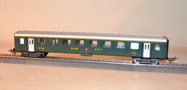 Wagon Marklin 4053 HO 1ère Classe - Neuf Avec Boîte 1986 - Échelle HO - Modélisme Ferroviaire