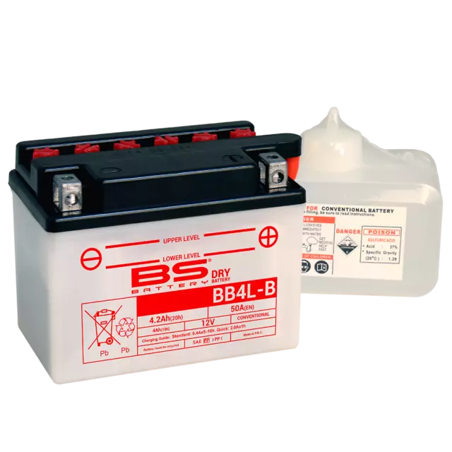 BS BATTERY Bateria BS Battery YB4L-B fresh pack