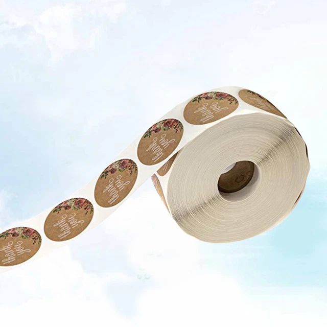 1500 Pcs /Roll Geburtstag Füllstoffe Abdichtung Aufkleber Dekorative 12