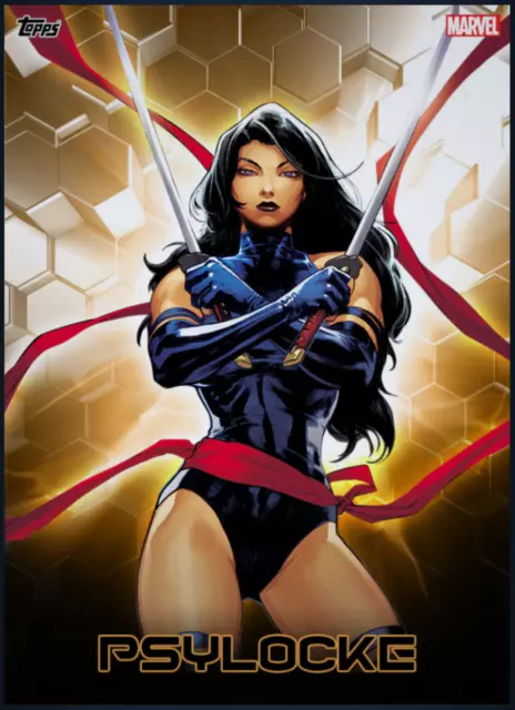 Psylocke Vitality Premier Gold (cc#849) Topps Marvel Collect Digital card