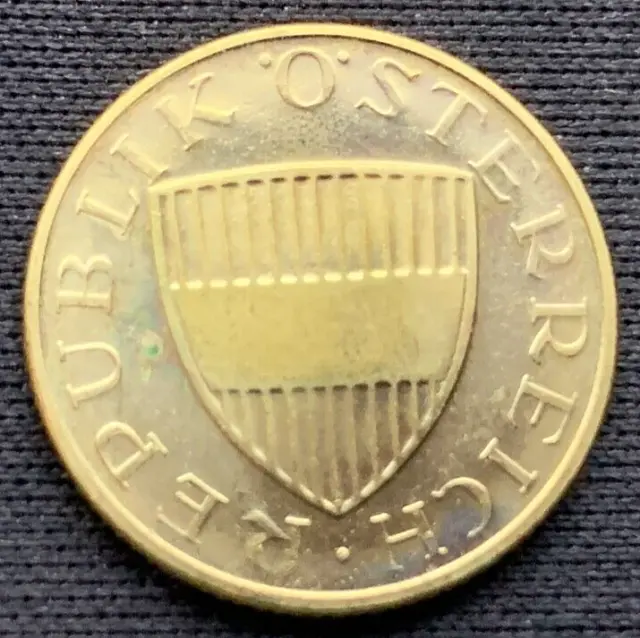 1972 Austria 50 Groschen Coin PROOF  ( Mintage 80K )  Rare World Coin     #N105 2
