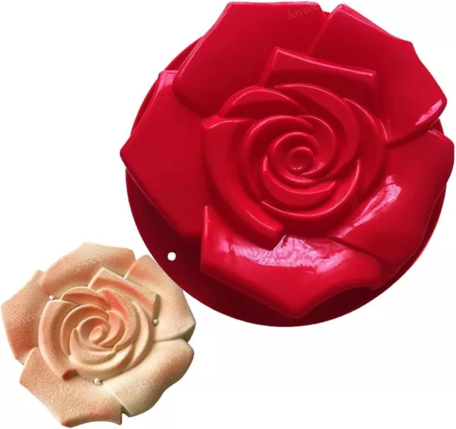 Joyeee Silicone Cottura Stampi Antiaderente, Stampo per Torta in Rosa 2