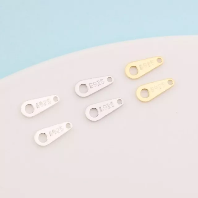 Gold, silver Oval Chain End Tags Tags Clasp Connector  Jewelry Accessories