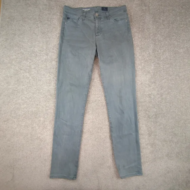 AG Adriano Goldschmied Prima Mid Rise Cigarette Ankle Jeans Womens 28R Gray
