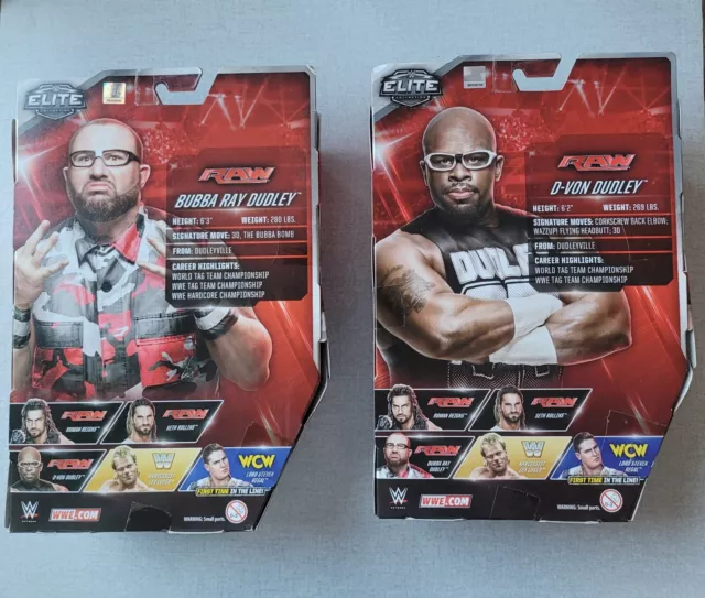 Wwe Elite Dudley Boyz Wrestling Figures Bubba Ray Devon Ecw Tag Team 2