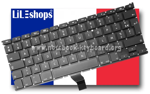 Clavier AZERTY Français Noir Neuf - Pour Gateway, Acer, Asus (compatible Acer Aspire) - V104730AS1 FR