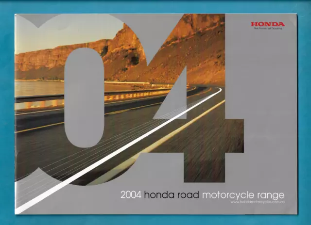 Honda 2004 Road Motorcycle Range 24 Page Brochure