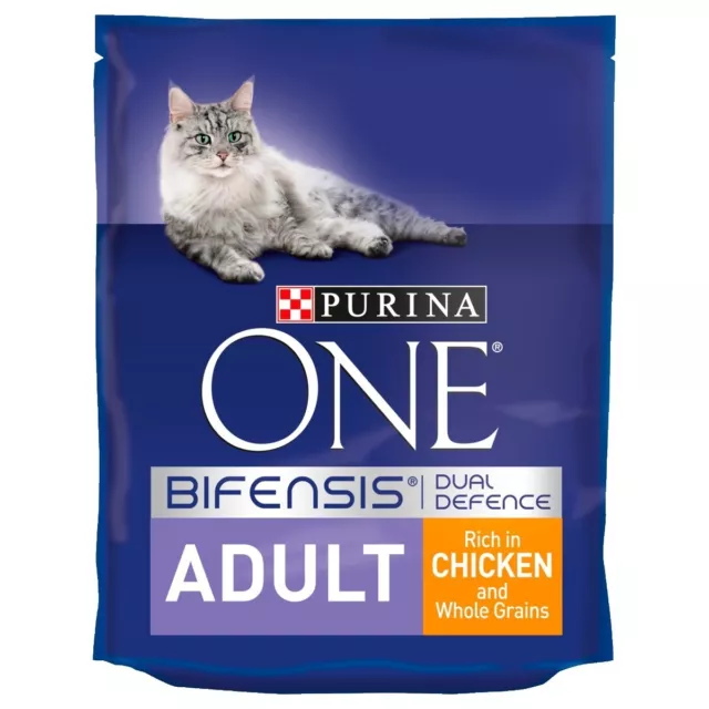 Purina One Adult Cat Dry Food (Chicken & Whole Grains) 200g, 800g, 3Kg, 6Kg