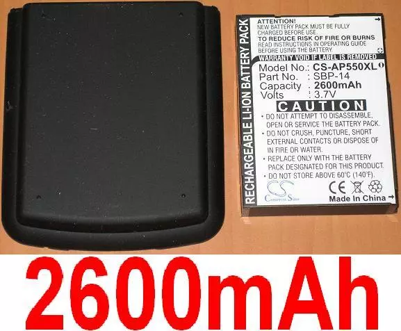 Battery With Case 2600mAh For ASUS P550, Solaris Type SBP-14