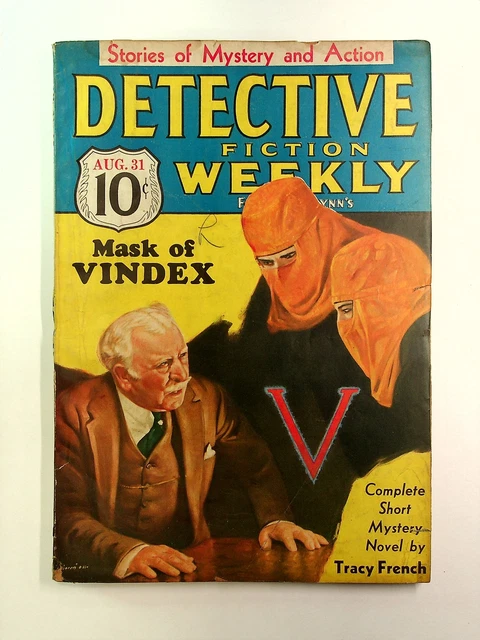 Detective Fiction Weekly Pulp Aug 31 1935 Vol. 96 #1 GD/VG 3.0