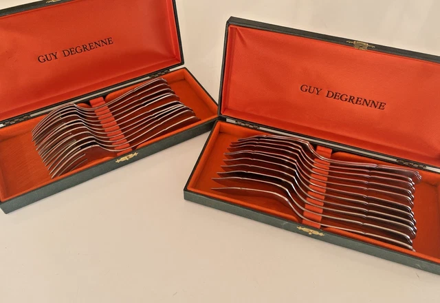 Ménagère 62 Pièces Argenté – Couteaux, Fourchettes, Cuillères – Coffret – Poinçons