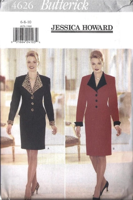 4626 UNCUT Butterick Sewing Pattern Loose Fitting Top Skirt Jessica Howard FF