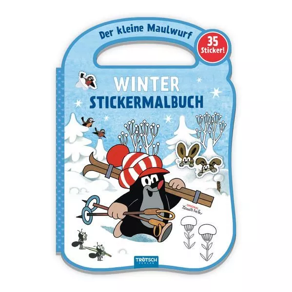 Trötsch Der kleine Maulwurf Winter-Stickermalbuch: Malbuch Beschäftigu 1142917-2